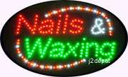   Animated Led Neon light OPEN Sign on/off Switch/Chain 19x10  