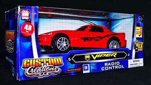 New Radio Control Dodge Viper Toy 128 49 MHz Red Mega Motors Custom 