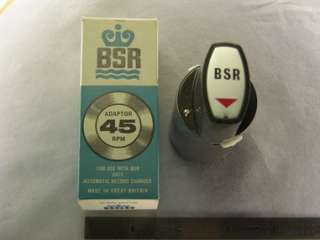 BSR SP7 45 RPM Record Adapter /EV#420S / Pfanstiehl BS3  