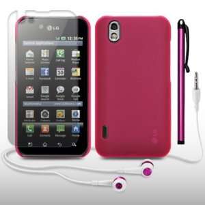   PROTECTOR, STYLUS & HEADSET BY CELLAPOD CASES HOT PINK Electronics