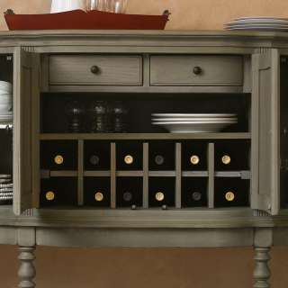 Distressed Green Regency Sideboard Server Buffet  