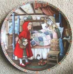 LITTLE RED RIDING HOOD Knowles Plate FIRST ISSUE 1988 ORIGINAL BOX and 