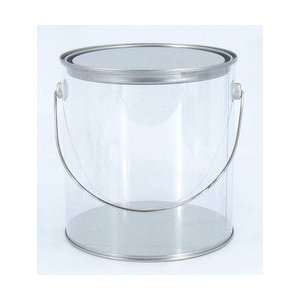  Scrapbooking clear paint pail gallon w/lid 7x6 9/16 Arts 