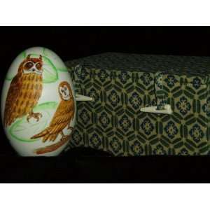  Owls, Hand Painted Goose Egg Shell Arts, Crafts & Sewing