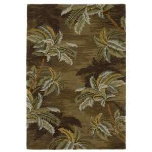  Sparta Palm Trees Moss Contemporary Rug Size 79 x 96 