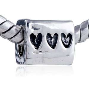 com Pandora Style Charm Heart Custom Bead European Love Fits Pandora 