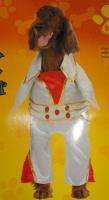 ELVIS Rock Roll Star King Music Dog Costume LARGE NEW  