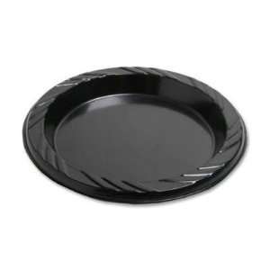   Plate, 125/PK, Black   PLATES,RND,PLASTIC,6 BLK(sold in packs of 3