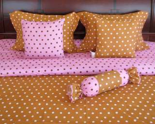 Clearance Sale 7 Pcs POLKA DOTS LUXURY BED IN A BAG Full KF236  