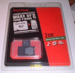 2GB Sandisk M2 Micro Memory Stick PRO DUO for SONY  