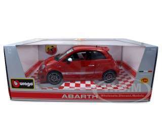   scale diecast car model of 2008 Fiat Abarth 500 die cast car by
