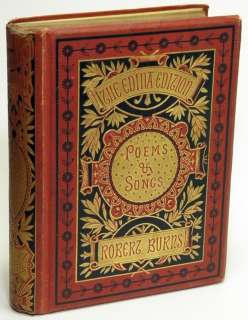 Poems & Songs by Robert Burns, scarce HC w/engravings  
