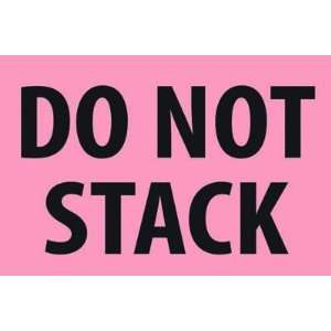    1200 2x3 DO NOT STACK Pink Labels / Stickers