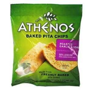  Athenos Baked Pita Chips   Roasted Garlic & Herb Case Pack 