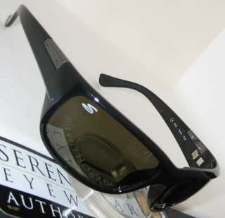 Serengeti Trento Shiny Black Polarized 555nm 7226 Sunglasses ***Brand 