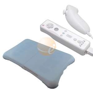   Wii Fit Balance Board + 4 Pack of Clear White Skin Case for Wii Remote