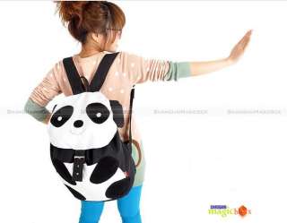 New Women Men Fashion Panda Design School Book Campus Bag Backpack 