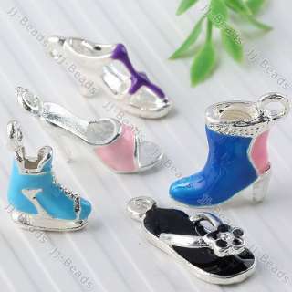   Fashion High Heel Shoe Slipper Charms Pendant Bead Finding DIY  