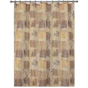   Shower Curtain with FREE Heavy Duty Vinyl Liner + Matching Rings