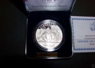 PROOF 2007 P Jamestown 400th Comm. Silver Dollar W/BOX  