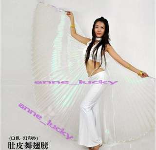 HOT New Belly Dance Costume Isis Wings White colour  