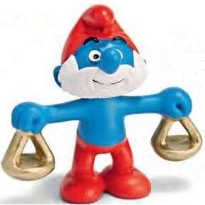 20726 Libra Papa Smurf NEW 2010 Zodiak Smurfs Scales  