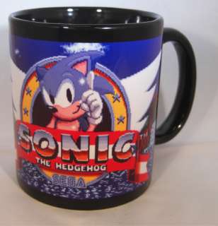 SONIC THE HEDGEHOG coffee MUG CUP retro gaming ART megadrive genesis 