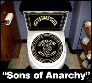 TOILET LID & TANK DECAL STICKER SKINS Sons of Anarchy 1  