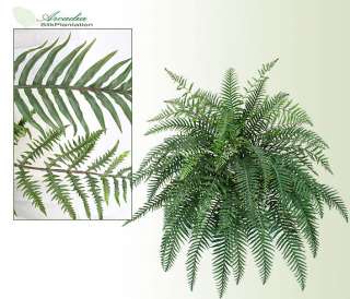 You are bidding on ONE 36 River Fern Artificial Hanging Bush