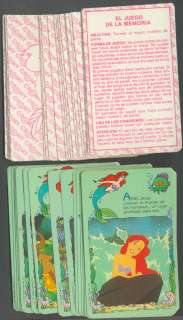 You are bidding on a complete set of MINT Little Mermaid cards.