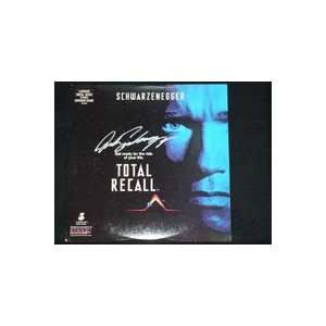 Signed Total Recall (Arnold Schwarzenegger) Laser Disc Cover By Arnold 