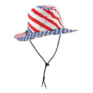   By Beistle Company Patriotic Flag Hat / Red/White/Blue   One Size