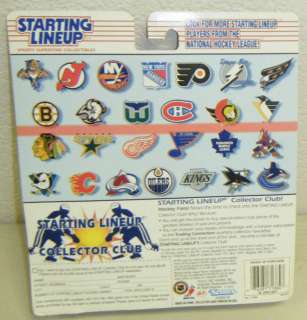   Starting Lineup series. Includes a NHL Upper Deck Trading Card. Figure