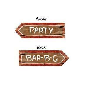  Redneck Party Sign (Pack of 24) Toys & Games