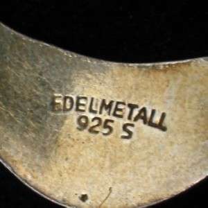   & Sterling Silver Pin Vintage Norway Edelmetall Purple Brooch  
