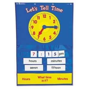   Learning resources Teaching Time Pocket Chart with 67 Cards Toys