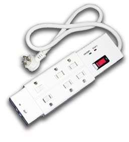 Outlet Power Strip Surge Protector 1200 Joules 15A 3  
