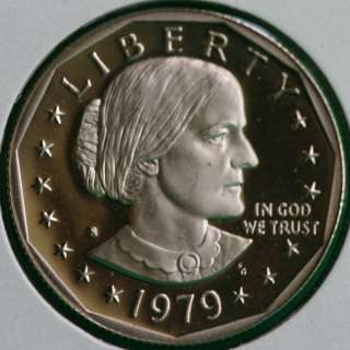 1979  S PROOF Susan B Anthony Dollar Coin SBA 1979 S US Mint Coin MADE 