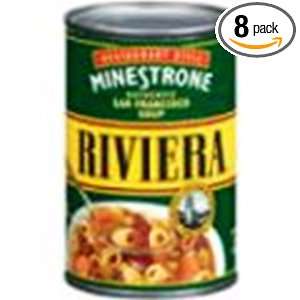 Riviera Ready to Eat Restaurant Recipe Minestrone Soup, 15 Ounce (Pack 