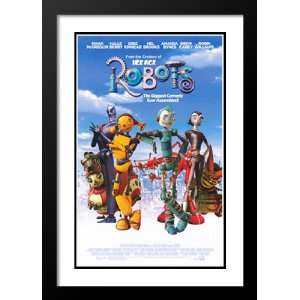  Robots 20x26 Framed and Double Matted Movie Poster   Style 