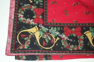 Rare Vera Bradley Christmas Table Cover Tablecloth  