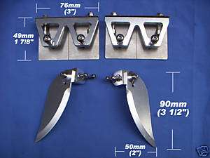 Trim Tabs & turn fins combo for 45 or larger rc boat  