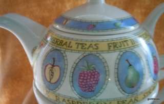 Arthur Wood & Sons Tea for One Set with Fruits England 5.5 Total 