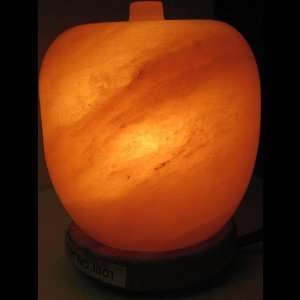    Apple Shape Salt Lamp, Himalayan Hand Carved Lamps