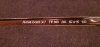 LIMITED EDITION Tom Ford James Bond 007 TF108 28L Gold Aviator 