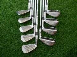 TOMMY ARMOUR 986 TOUR FORGED BLADES 2 PW IRONS STEEL STIFF AVE CONDT 