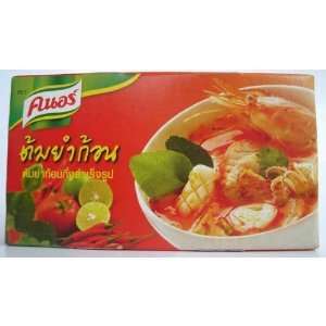  Thai Knorr Tom Yum Seasoning Cubes 72g. 6 Cubes. (Pack of 