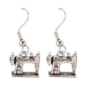  Quilt Designs Charming Accents French Wire Earrings Sewing Machine 