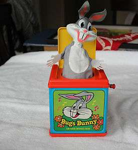 VINTAGE BUGS BUNNY JACK IN THE BOX BY MATTEL WORKS GREAT 1977  