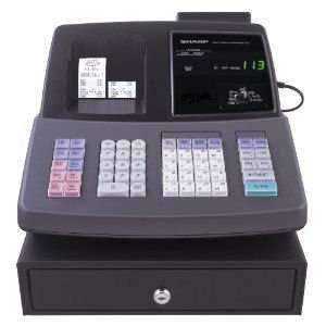  Sharp XE A406 Medium Volume Commercial Electric Cash Register 